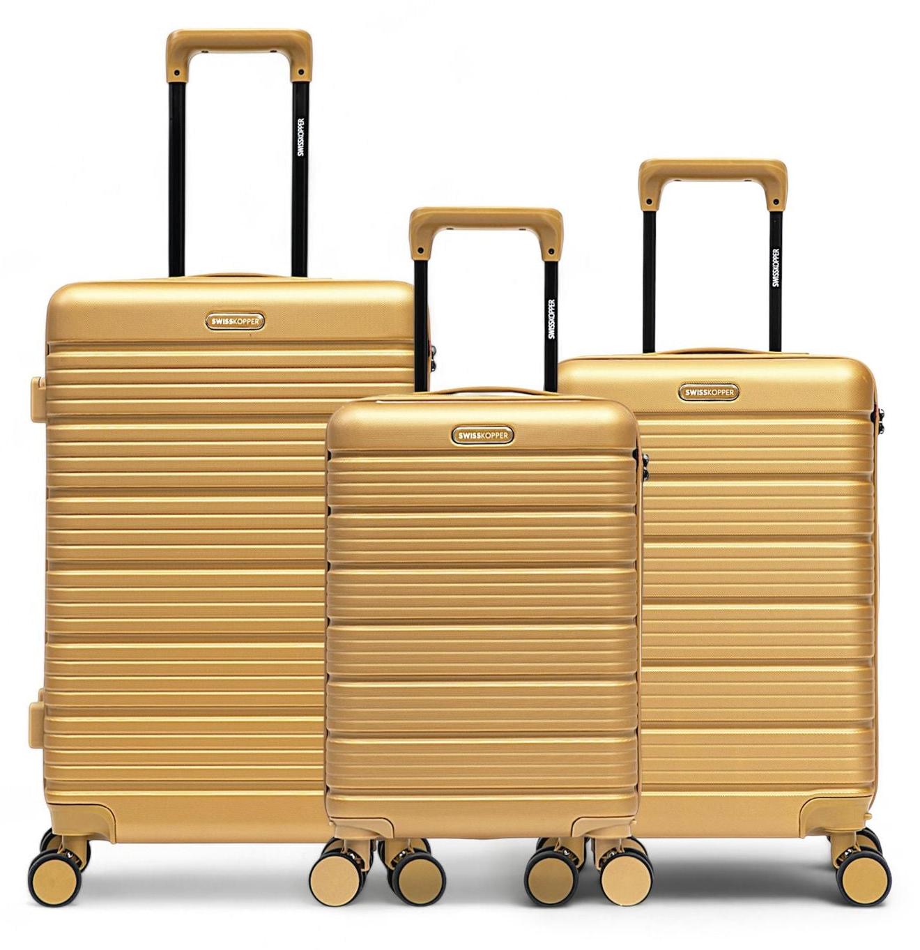 3er-Set Hartschalenkoffer in mittlerer Größe, Kabinengröße und XS-Kabinengröße LUGANO