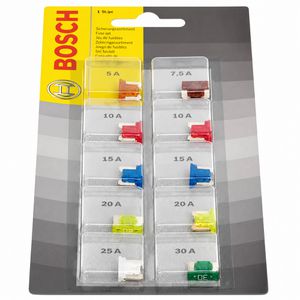 Bosch KFZ-Sicherungen 1987529078, Mini-Flachsicherungen, 5-30 A, 10-teilig