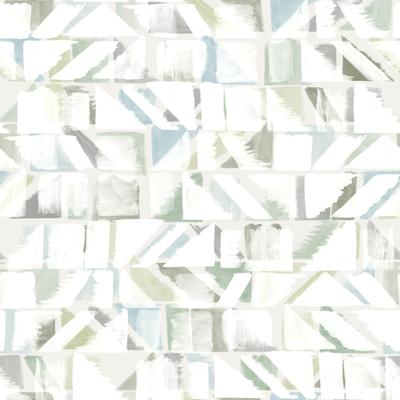 York Wallcoverings Blue Refraction Peel and Stick Wallpaper