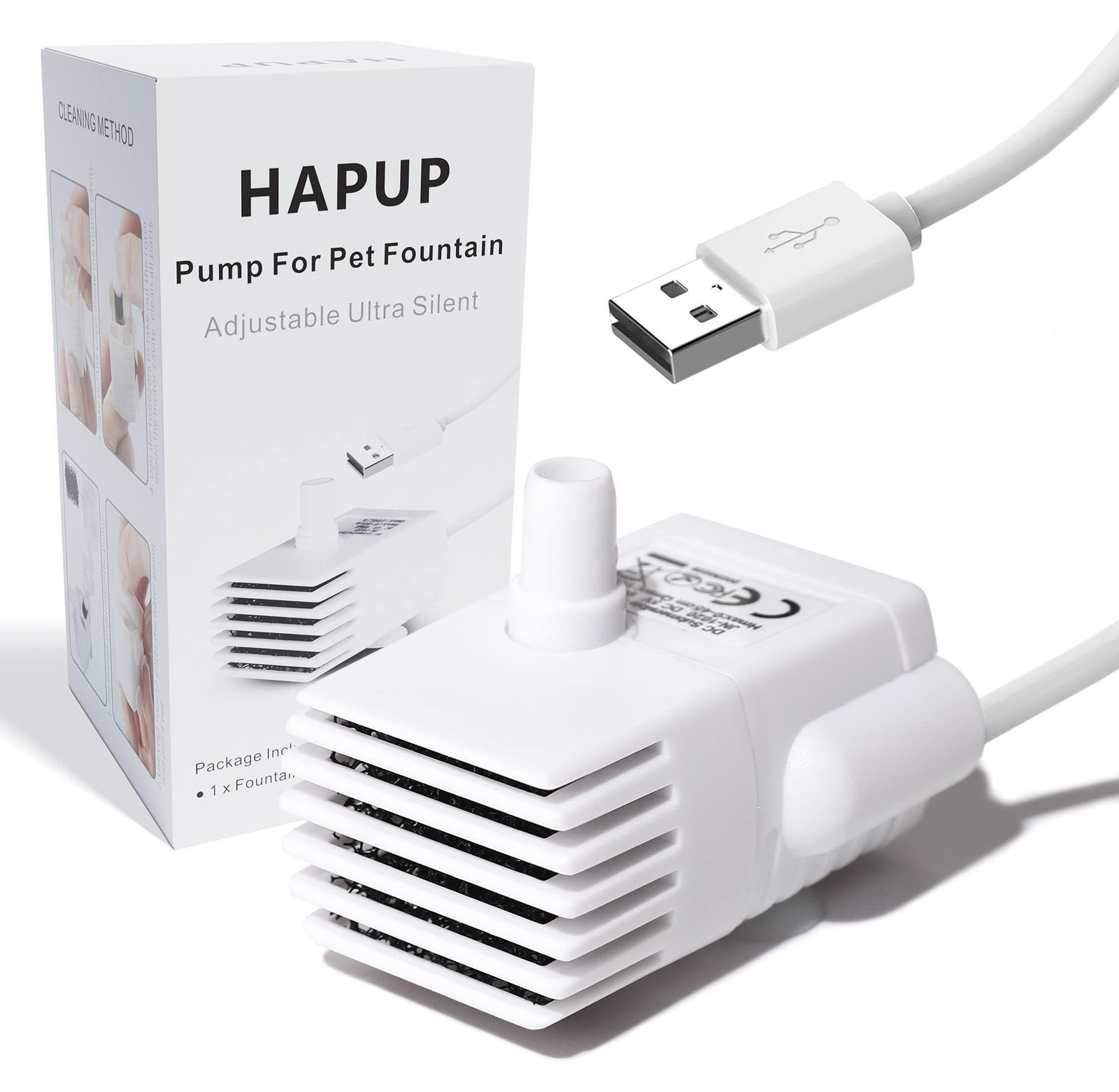 Lustrens USB Waterdichte Dompelpomp voor Kattenfontein
