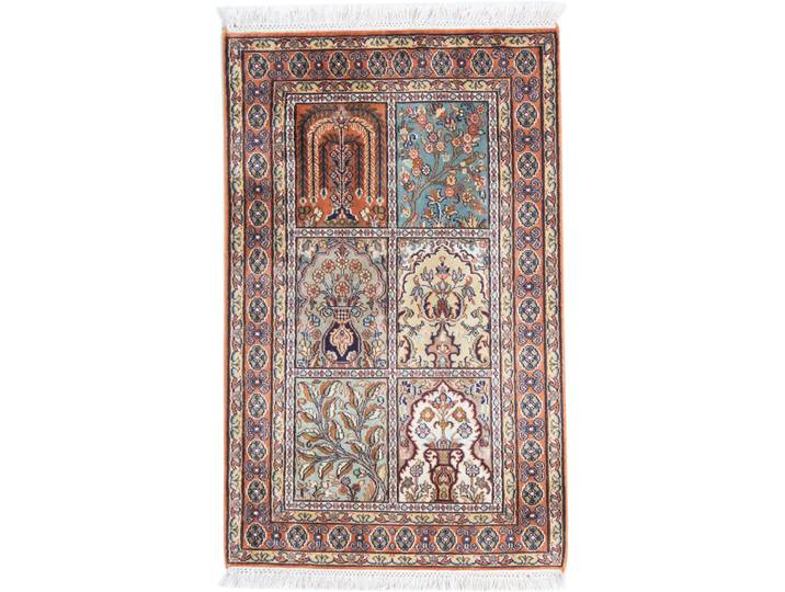 Kaschmir Seide Teppich 62x96 Handgeknüpft Orientteppich Seide