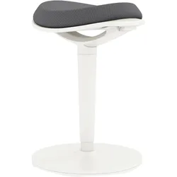 STILVORA Bürohocker ergonomisch höhenverstellbar 72x41x35 cm mit Neigefunktion Drehhocker für aktives Sitzen Mesh Bezug Grau rutschfester Standfuß