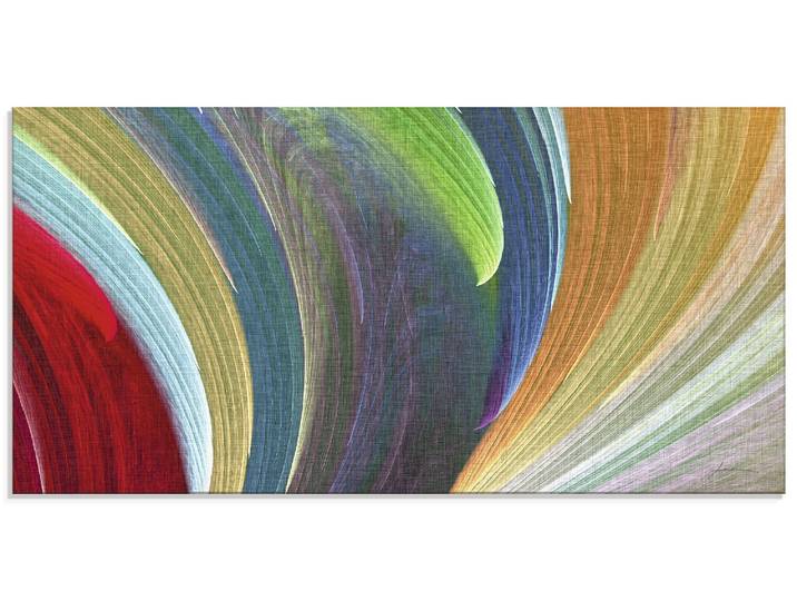 Glasbild ARTLAND Windwellen III , bunt (farbe bild(er): bunt), B:60cm H:30cm, Bilder, Glasbild, in verschiedenen Grössen