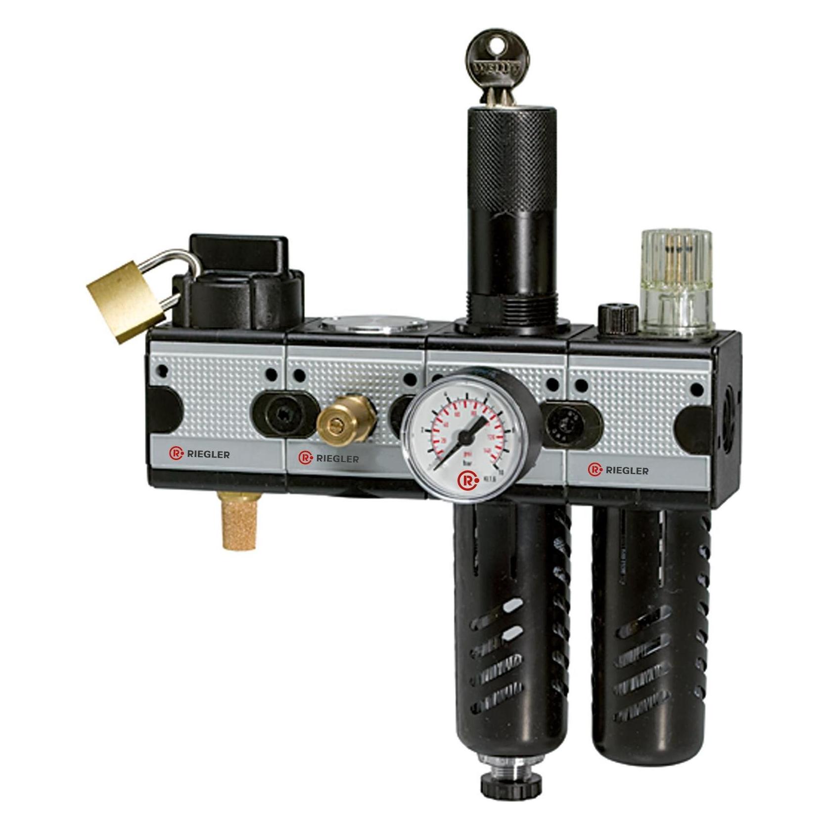 Riegler Wartungsstation Safety multifix KH-AV 2tlg BG1 G1/4 HA (WS 3001)