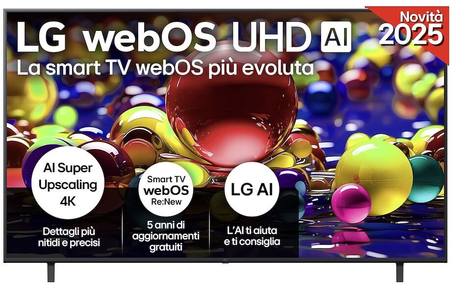 Televisore LG LED 75 pollici 75UA74006LB Smart TV 4K AI