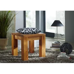 Hocker Sheesham 45x45x45 braun geölt NATURE BROWN #108