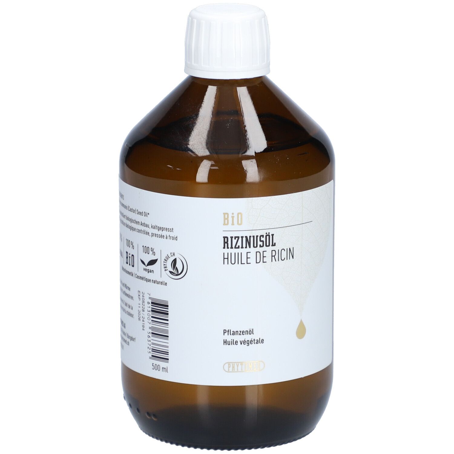 Phytomed Rizinusöl Bio Fl 500 ml Ätherisches Öl