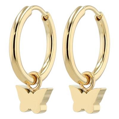 Kettenanhänger ADELIA´S "Anhänger – Anhänger aus Edelstahl", gold, Schmuckanhänger, Damen, Edelstahl, Kettenanhänger, Eine schöne Geschenkidee für jeden Anlass