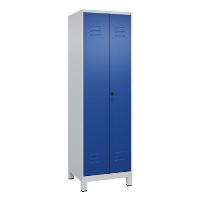 C+P Wäsche-/Kombispind Classic PLUS, Füße, 2 Abteile, 1950x600x500mm, 7035/5010