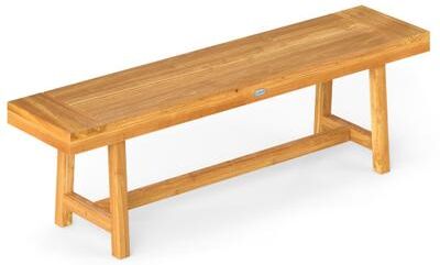 Costway 63 Inch Solid Wood Bench for up to 3 People