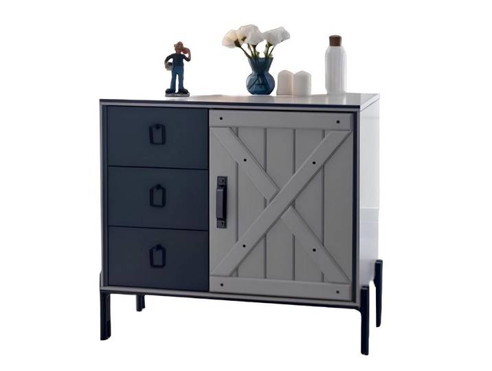 Xlmoebel Kombikommode Moderne Holzkommode mit Schubladen und Metallakzenten (Kombikommode, 1 St., Kommode), Hergestellt in Europa