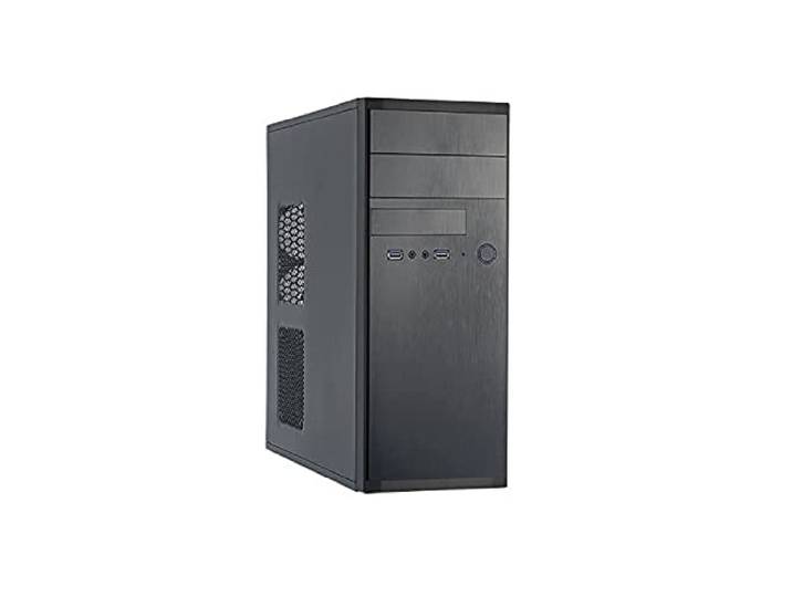 Chieftec HQ-01B Midi-Tower zwart, pc-behuizing, ATX, Micro-ATX, voor thuis/kantoor, 0,6 mm