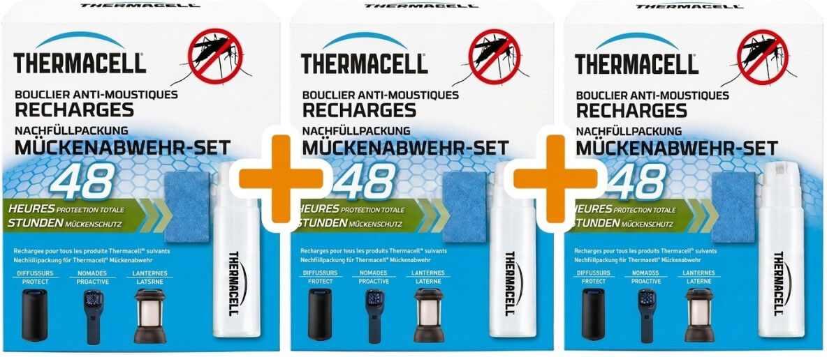 Thermacell Mückenabwehr Nachfüllpackung 48 Stunden 3er Set