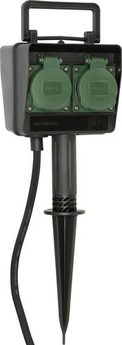 Brennenstuhl 1154440 Gartensteckdose 4fach Schwarz