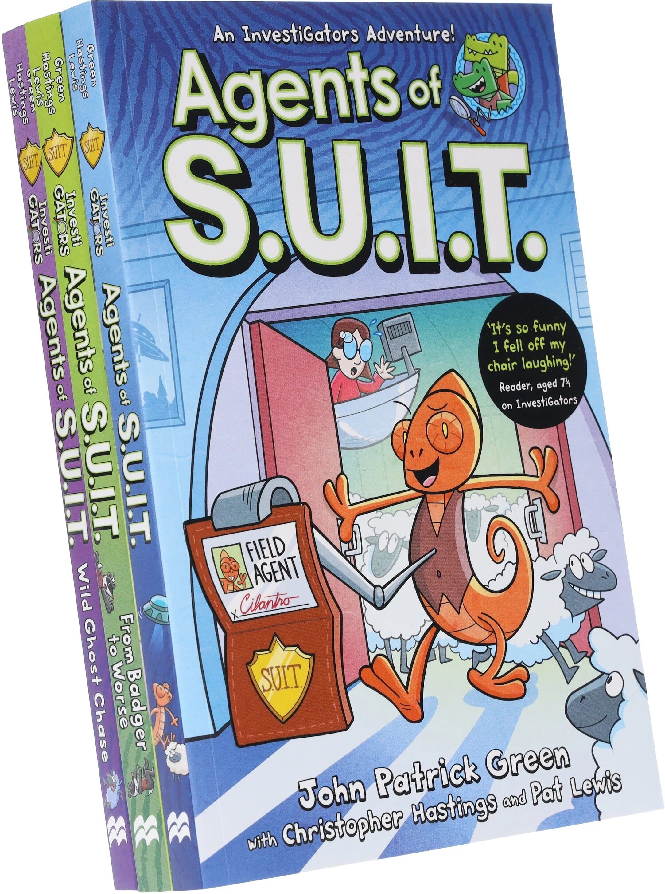 Pan Macmillan Investigators: Agents Of S.U.I.T. Series 3 Books Collection Box Set By John Patrick Green (Agents Of S.U.I.T., From Badger To Worse & Wild Ghost Chase