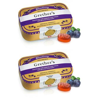 Grethers Blueberry zuckerfrei Pastillen 2x 2x110 g