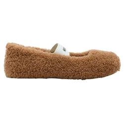 Moon Boot Shearling Ballerina W - Hausschuhe - Damen - Brown - 38 EU