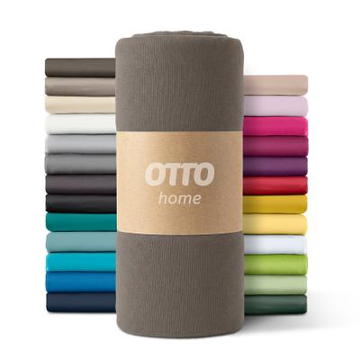 Spannbettlaken OTTO HOME "PAPRIKA Microfaser-Jersey und warme Fleece-Qualität", braun, B:90cm L:200cm, Microfaser-Jersey, Obermaterial: 100% Polyester, Bettlaken, Spannbettlaken, Bettlaken Laken Spannbettuch, schnelltrocknend, Topseller