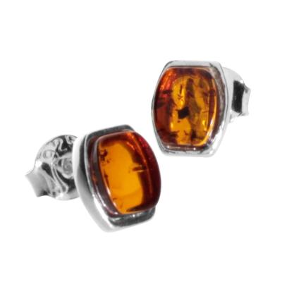 Paar Ohrstecker OSTSEE-SCHMUCK "- Mandy - Silber 925/000 - Bernstein" Gr. 7, silber (silber 925, silberfarben, weiß), Ohrringe, Damen, 7, Silber 925 (Sterlingsilber)