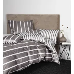 Janine Bettwäsche Interlock-Jersey 59028 vulkan 155x220 cm + 80x80 cm