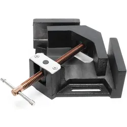 Wiltec, Schraubstock + Zwinge, Winkelschraubstock 90° 75mm tief Winkelzwinge Schraubstock Gehrungszwinge (100 mm)