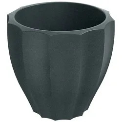 Prosperplast - Blumentopf aus Rotationsgeformtes Polyethylen 11L Ø40x36cm in farbe Graphit - Rona Round ETHICK