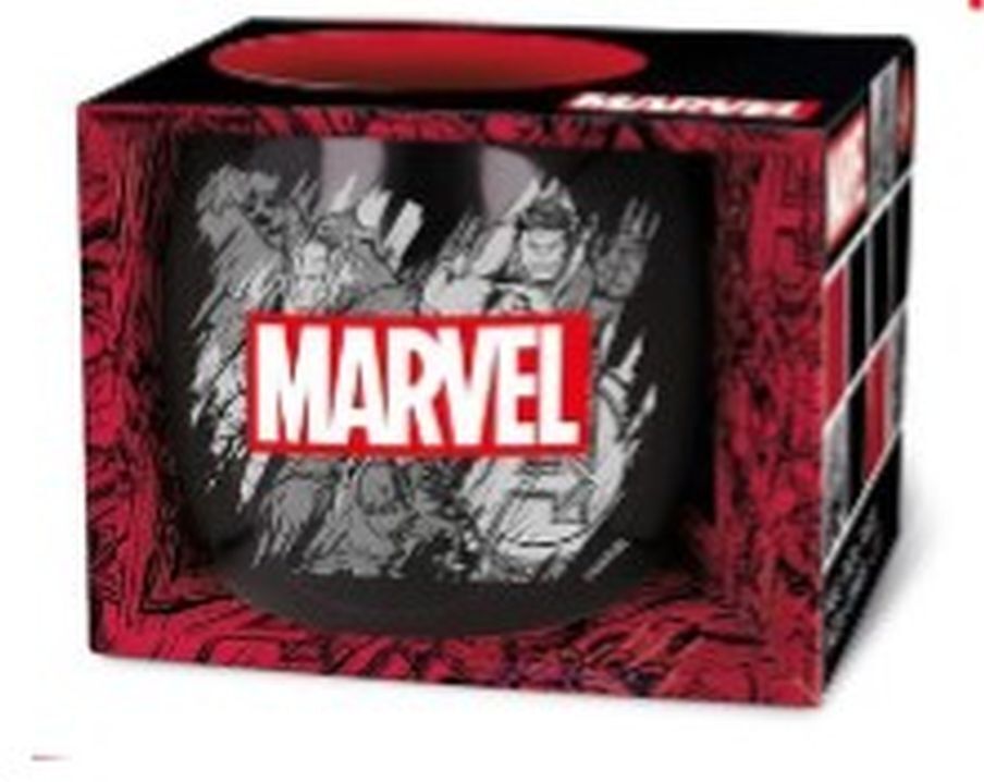 Stor: Marvel Pattern - Globe Mug In Gift Box (380ml) (75436)