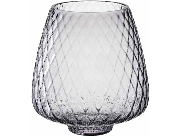 Windlicht Leonardo Grau Kalk-Natron-Glas D 18 H 21 cm