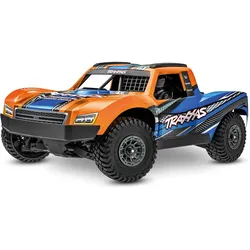 Traxxas MINI-Slash BL-2S 4x4 orange 1/16 Short Course RTR Brushless, HD-Teile, mit 2S Lipo/Lader (RTR Ready-to-Run)