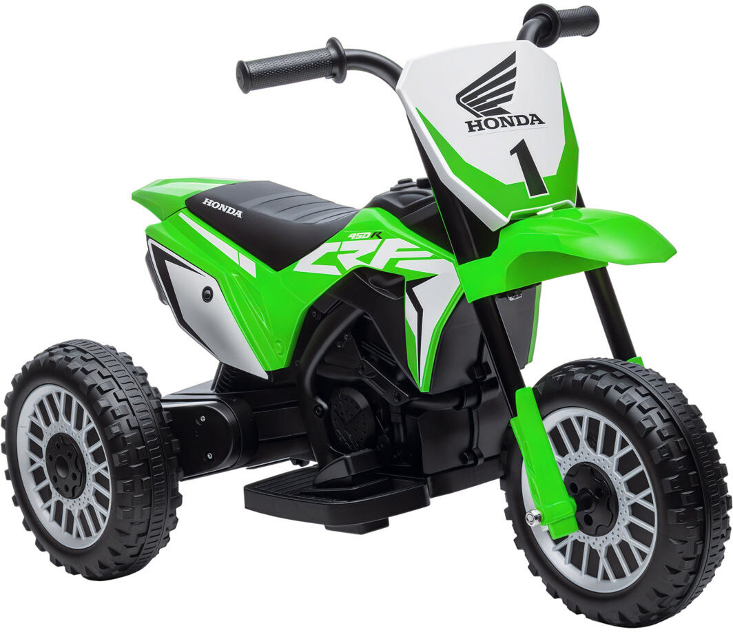 HOMCOM Honda CRF450RL Licensed 6V Kids Electric Motorbike w/ Horn Green
