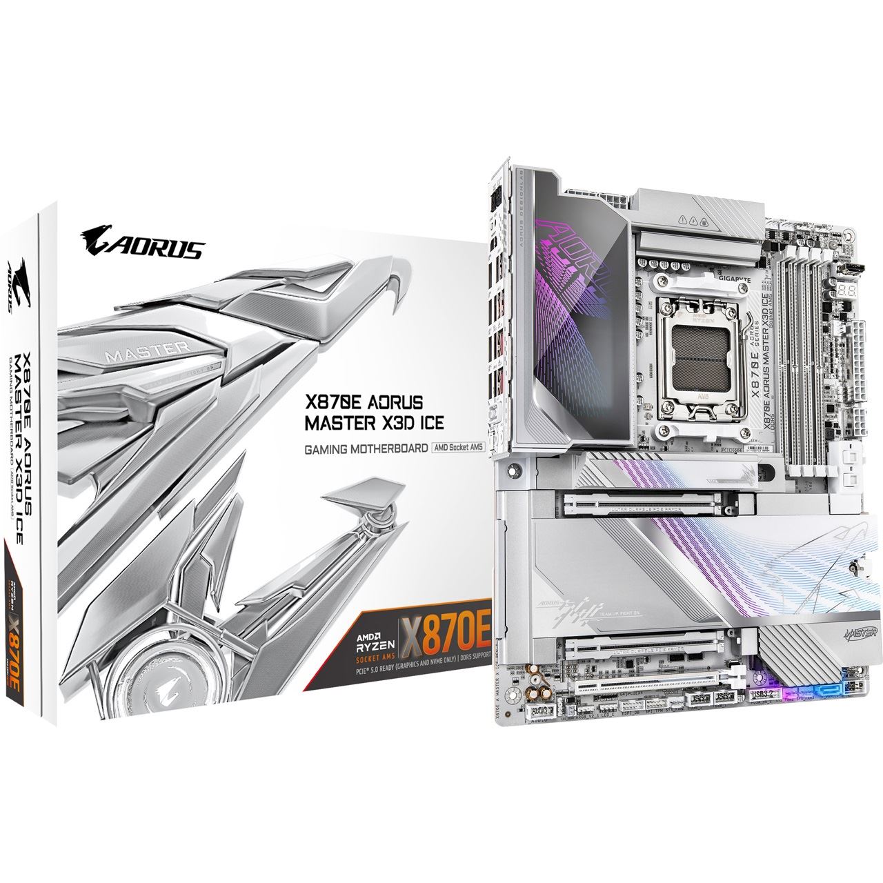 Gigabyte AORUS Master X3D ICE AMD X870E So.AM5 DDR5 ATX Retail