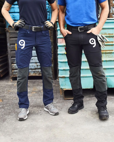 Workwear Pantaloni Stretch Uomo CORDURA, Resistenti, Slim Fit Personalizzate o neutre James & Nicholson