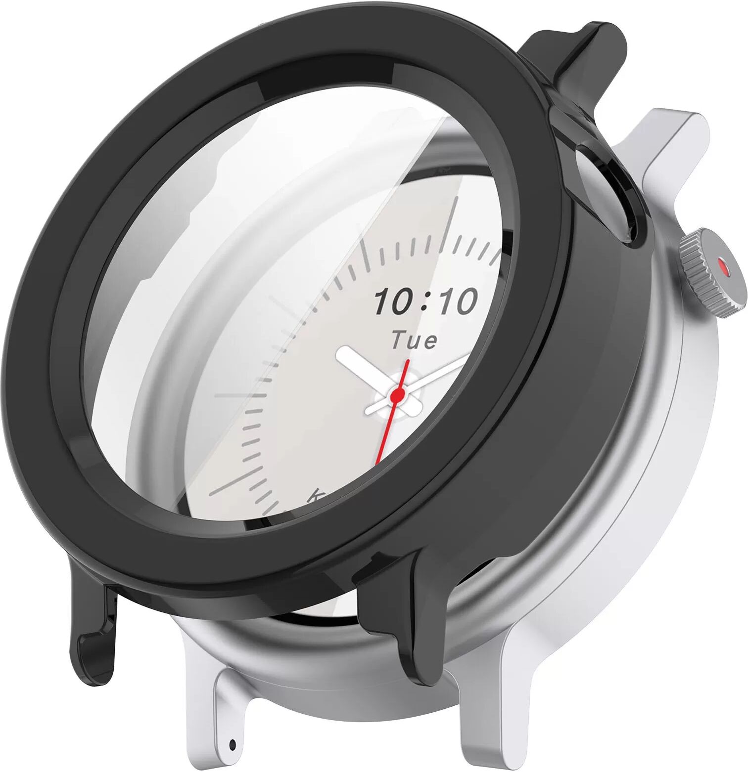 INF Schutzhülle mit gehärtetem Glas Displayschutzfolie kompatibel mit CMF Watch3 Pro - Schwarz