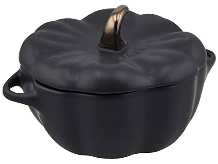 STAUB - Pompoen - Cocotte - mat zwart - keramiek - 12,2 cm