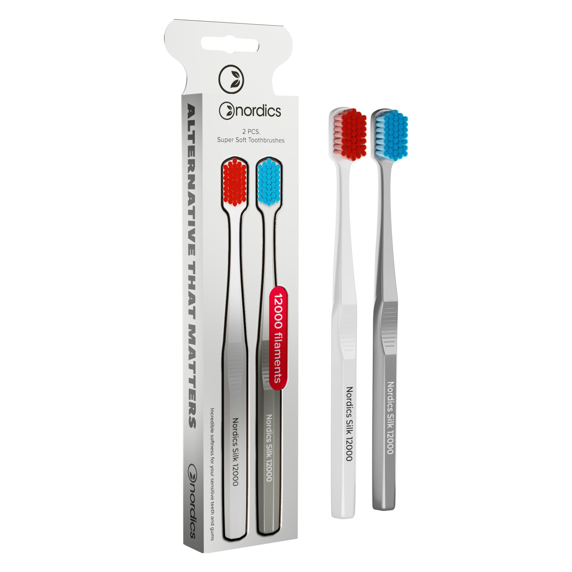 Nordics Plastik Zahnbürste PLA 12000 Superweiche 2 Stcs - (2x) (37732711)