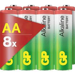 GP AA Batterie GP Alkaline 1,5V 8 Stück Mignon (AA)-Batterie 1.5 V 8 St. GPALK15A770C8