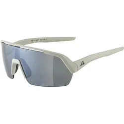 Alpina, Unisex, Sportbrille, Turbo (Cool grey matt, Silver Mirror), Grau