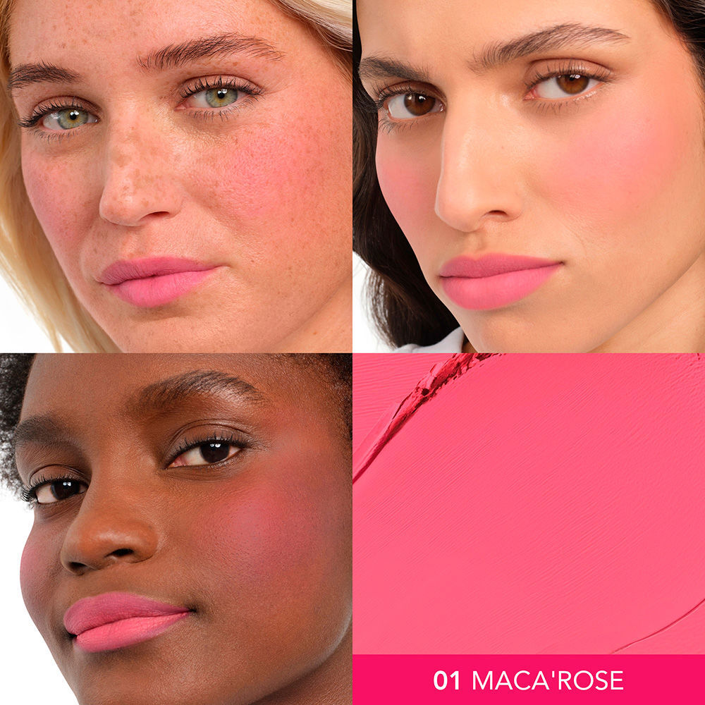 Bourjois Macaron Melt colorete para mejillas y labios #1-Honey Nougat