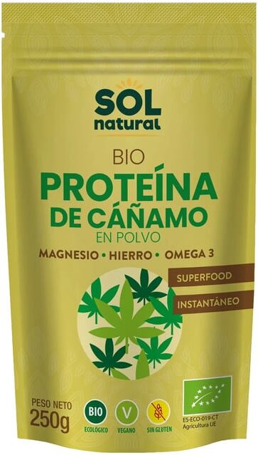 Sol Natural Proteína De Cânhamo Bio 250g