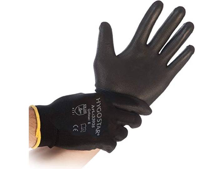 franz mensch Werkhandschoen Black ACE HYGOSTAR