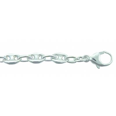 Silberarmband ADELIA´S "Damen 925 Silber Schiffsanker Armband 19 cm Ø 4,9 mm", silber, Armbänder, Damen, 19, Silber 925 (Sterlingsilber), Silberarmband, Silberschmuck für Damen