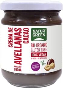 NaturGreen Creme Avelã Cacau Reduc. Açúcar Bio 200g