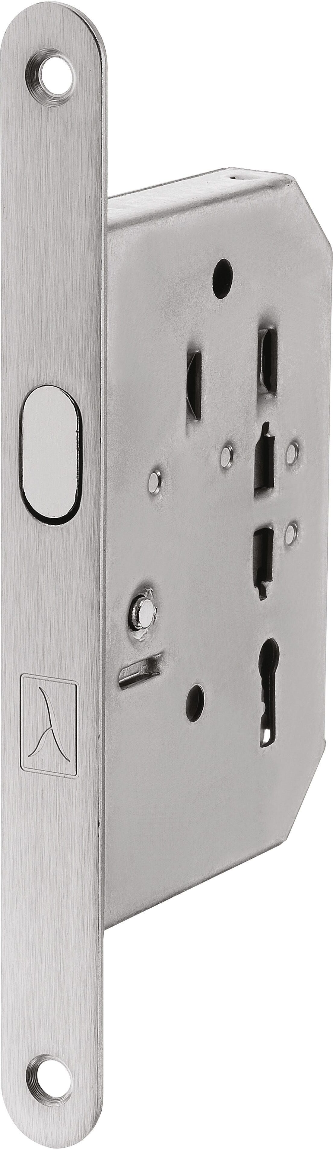 Bonaiti SERRATURA  060 PORTA SCORREVOLE E50 mm CON CHIAVE SNODATA CROMO SATINATA
