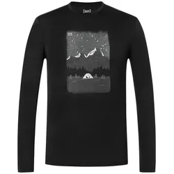 Super Natural, Herren, Funktionsshirt, Outdoor Nights (L), Schwarz, Silber