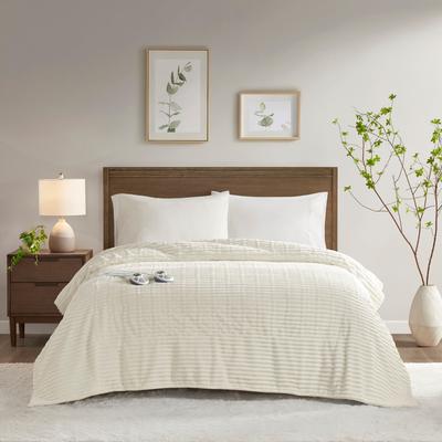 Serta Corded Plush Heated Blanket