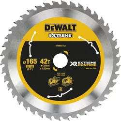 DEWALT Kreissägeblatt XR Extrem Runtime - 165 mm , 42