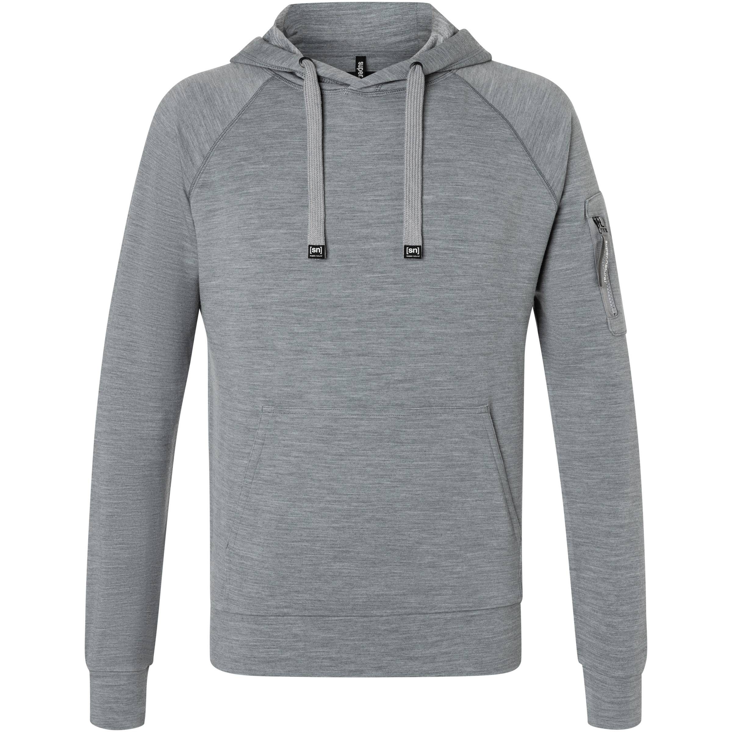 Super.Natural Favourite Pocket Herren Hoodies grau Größe S Trekking Hautfreundlich Merinowolle