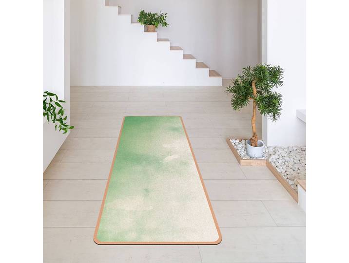 Tapis de yoga Aquarelle 183 x 61cm Vert/Vert