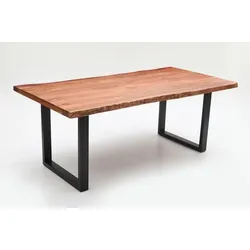 WOLFMÖBEL Esstisch Guru 220 x 100 cm Holz Braun Akazie