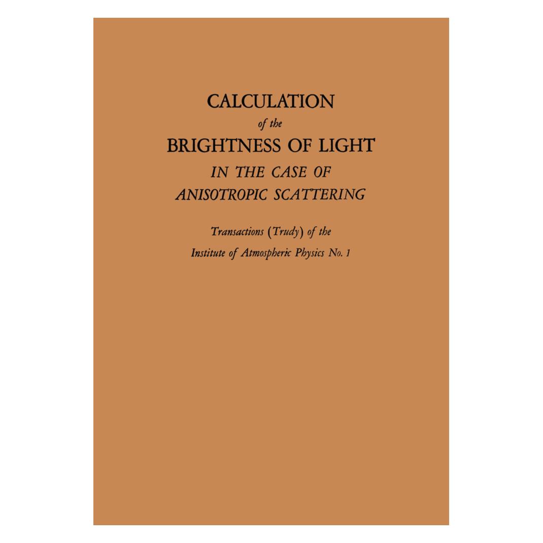 Springer Calculation of the Brightness of Light (Englisch, Softcover, V. S. Atroshenko) (55562703)